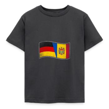 Moldau Design für stolze Deutsch-Moldauer - Kinder T-Shirt - Dunkelgrau - Vorne - AI Model Kid Female (0cm)