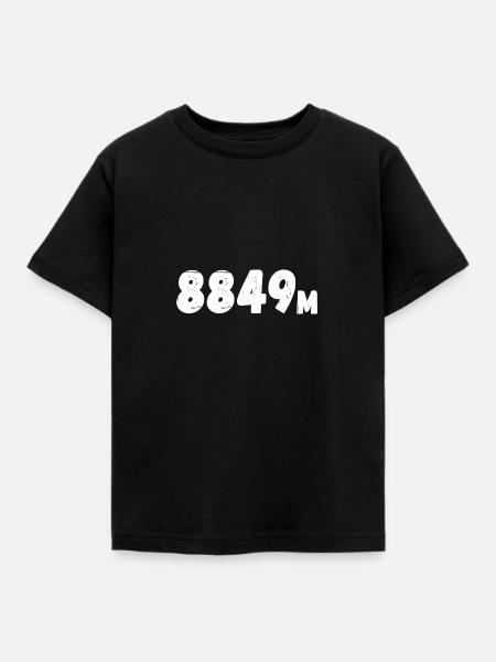 8849 Metres - Mount Everest - Kids' T-Shirt - black