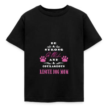 Chien de sauvetage - T-shirt Enfant - noir - Devant - AI Model Kid Female (0cm)