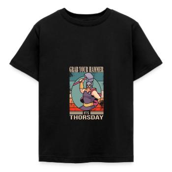 Viking - T-shirt Enfant - noir - Devant - AI Model Kid Female (0cm)