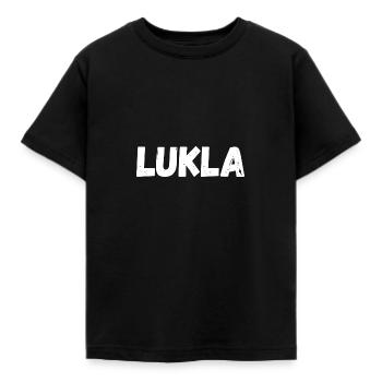 LUKLA - Nepal - Kids' T-Shirt - black - Front - AI Model Kid Female (0cm)