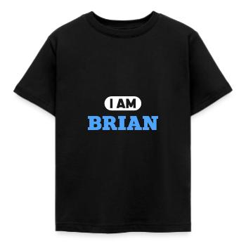 Brian Name Saying für stolze Brians - Kinder T-Shirt - Schwarz - Vorne - AI Model Kid Female (0cm)
