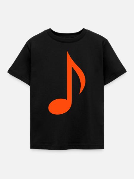 Note - Kinder T-Shirt - Schwarz