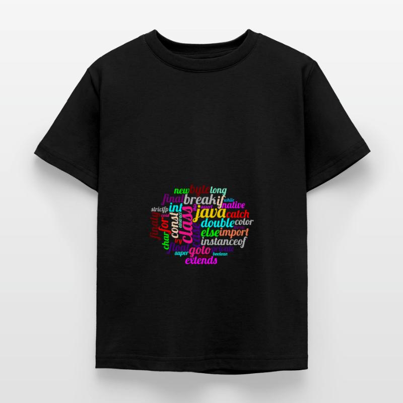 Java WordCloud T-shirt Enfant
