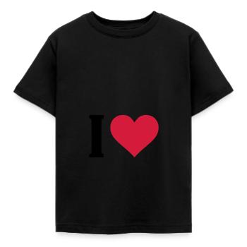 i love - Kinder T-Shirt - Schwarz - Vorne - AI Model Kid Female (0cm)
