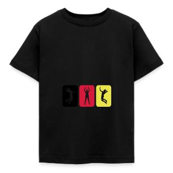 Volley-ball pictogramme Allemagne - T-shirt Enfant - noir - Devant - AI Model Kid Female (0cm)