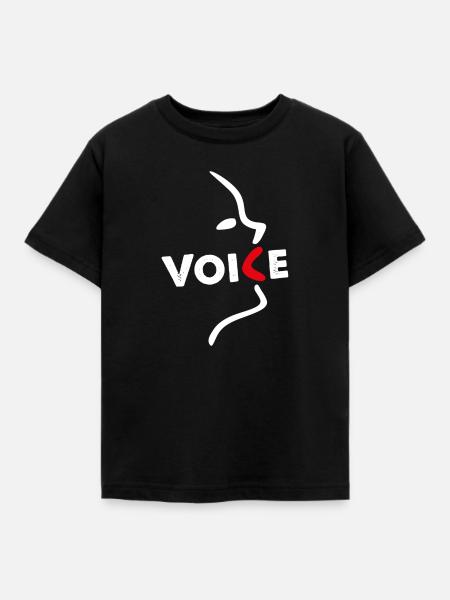 Voice - auf dunkel - Kinder T-Shirt - Schwarz