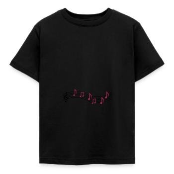 notes de musique 2 - T-shirt Enfant - noir - Devant - AI Model Kid Female (0cm)