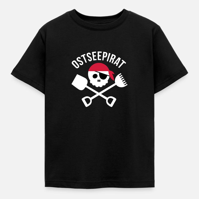 pirat ostsee - Kinder T-Shirt - Schwarz