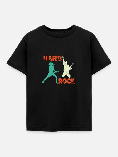 Hard Rock Gitarristen - Kinder T-Shirt - Schwarz
