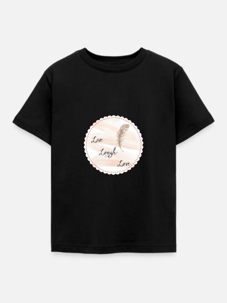 Live Lough Love - Kinder T-Shirt - Schwarz