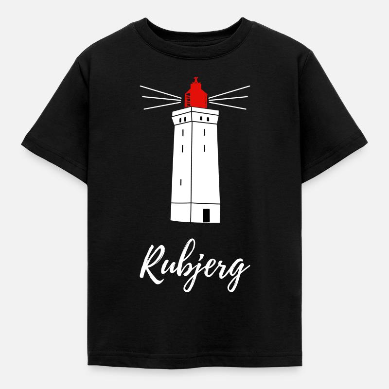 Phare rubjerg Danemark - T-shirt Enfant - noir