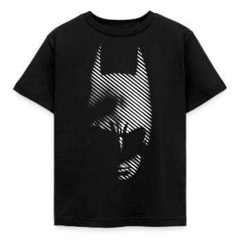 Batman black & white Streifen - Kinder T-Shirt - Schwarz - Vorne - AI Model Kid Female (0cm)
