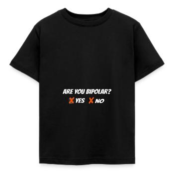 Êtes-vous bipolaire - T-shirt Enfant - noir - Devant - AI Model Kid Female (0cm)