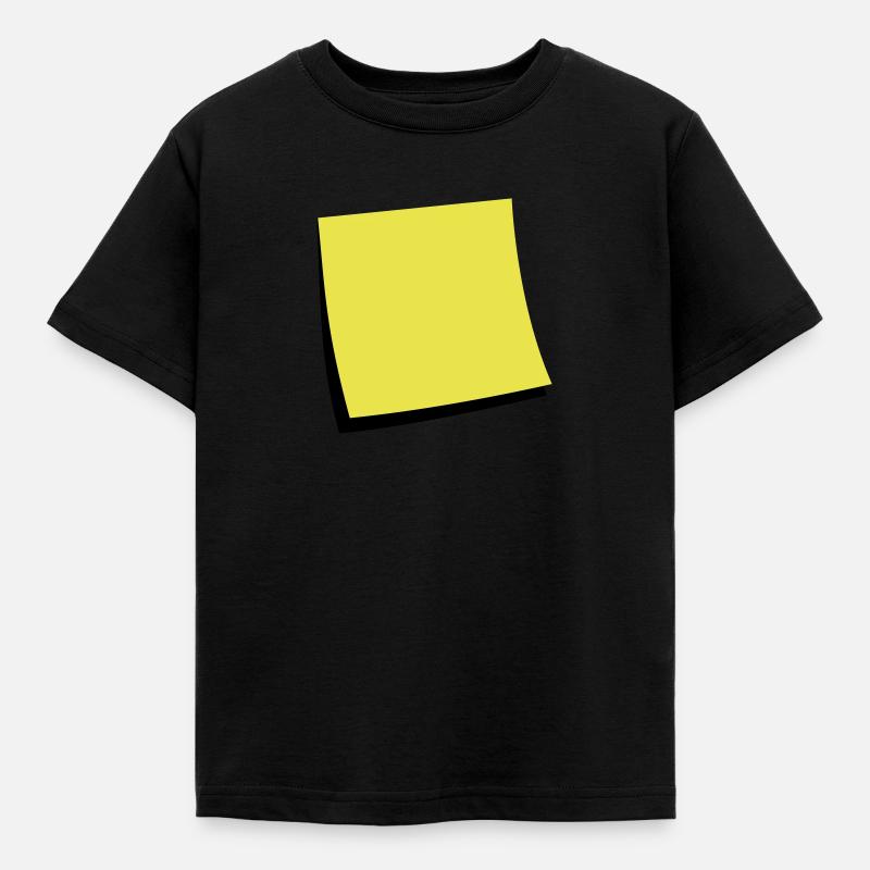 sticky note - add text - Kids' T-Shirt - black