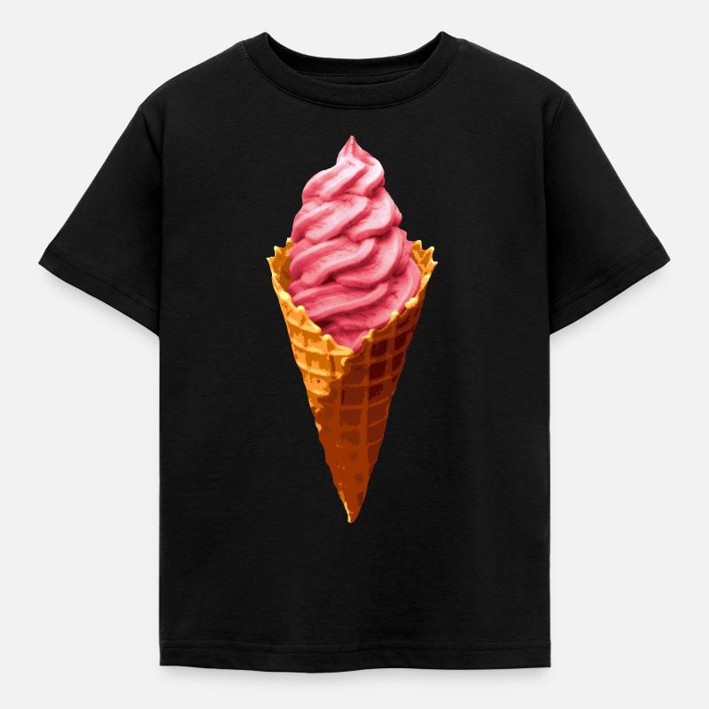 Cône de glace - T-shirt Enfant - noir