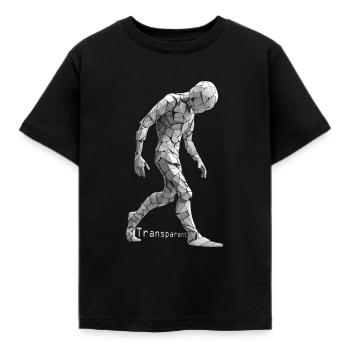 Transparent - Stop à l’intimidation - T-shirt Enfant - noir - Devant - AI Model Kid Female (0cm)