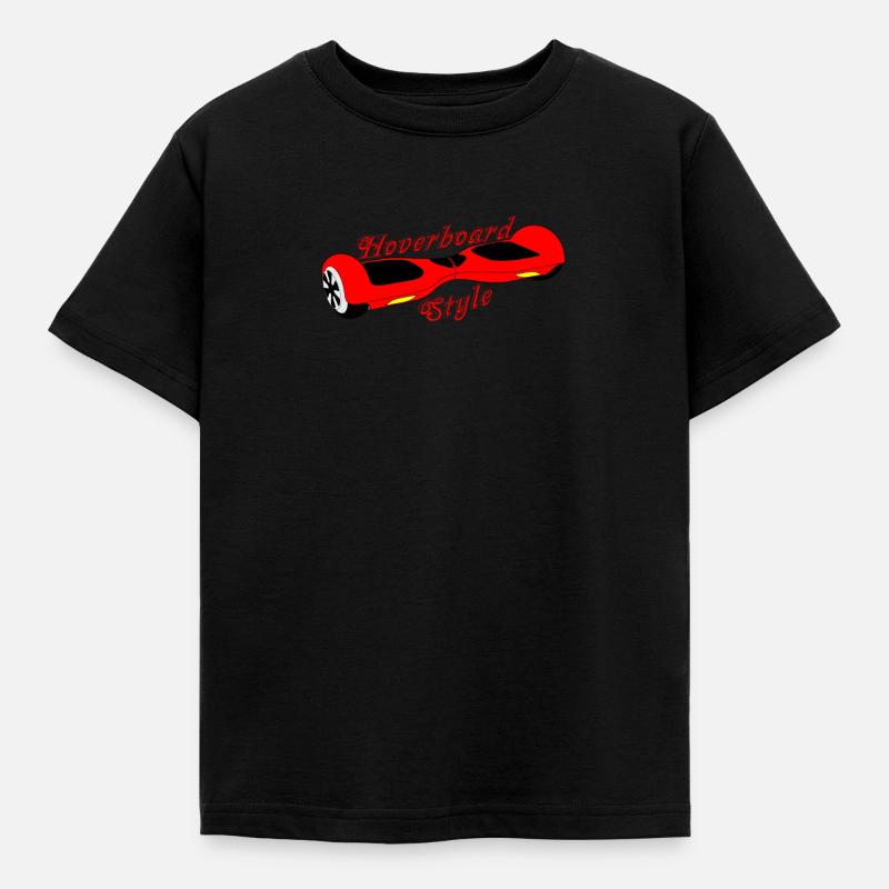 Hoverboard rot-schwarz - Kinder T-Shirt - Schwarz