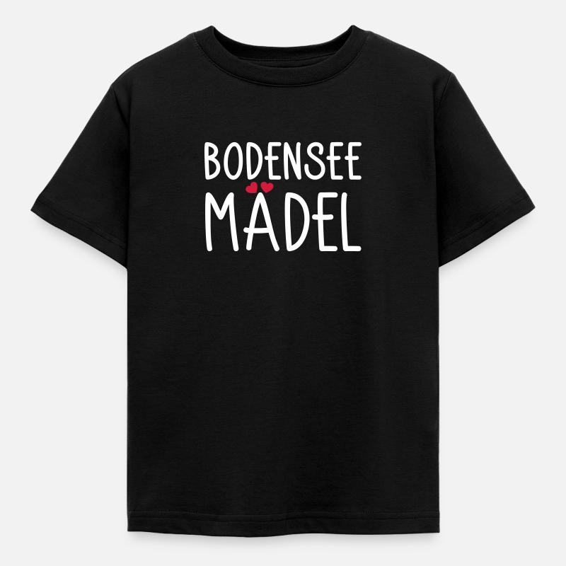 Bodenseemädel - Kinder T-Shirt - Schwarz