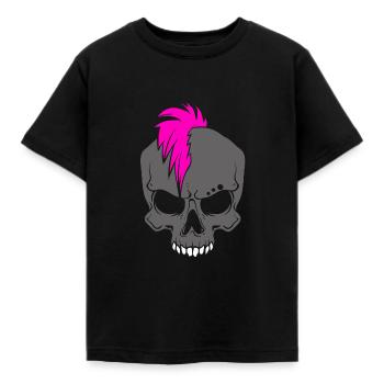 Punk Rock Punker - Kinder T-Shirt - Schwarz - Vorne - AI Model Kid Female (0cm)