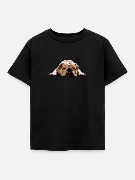 English bulldog - Kinder T-Shirt - Schwarz