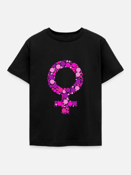 Symbole féminin - T-shirt Enfant - noir