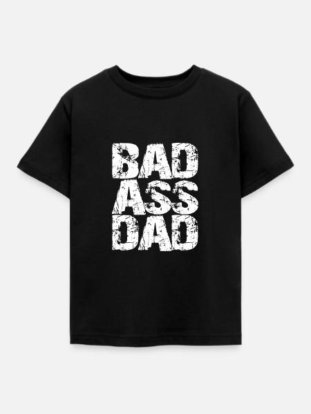 Badass Dad - Kinder T-Shirt - Schwarz