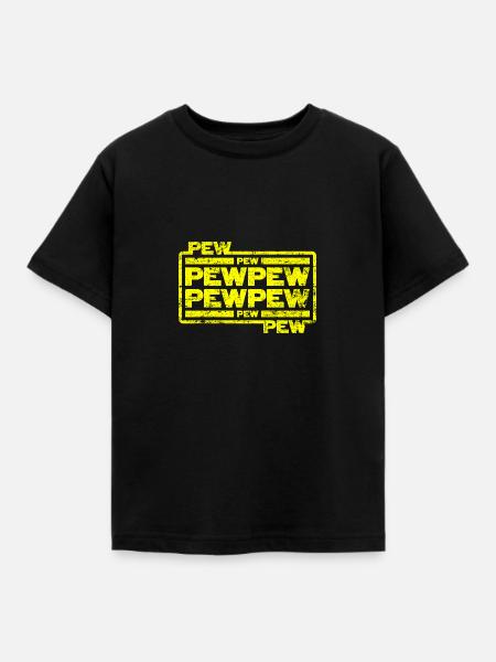 Pew Pew Pew - Kids' T-Shirt - black