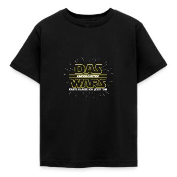 Kindergarten Das Wars Einschulung Schulkind Lustig - Kinder T-Shirt - Schwarz - Vorne - AI Model Kid Female (0cm)