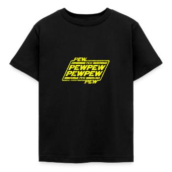 Pew pew pew - T-shirt Enfant - noir - Devant - AI Model Kid Female (0cm)