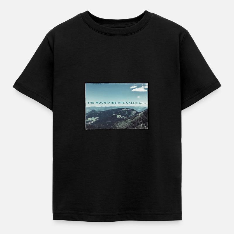 Le montagne stanno chiamando - Maglietta per bambini - nero