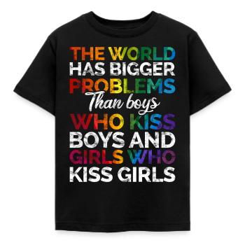 Gay Pride - T-shirt Enfant - noir - Devant - AI Model Kid Female (0cm)