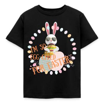 Easter - Kids' T-Shirt - black - Front - AI Model Kid Female (0cm)
