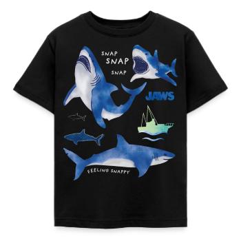 Jaws Feeling Snappy - Kids' T-Shirt - black - Front - AI Model Kid Female (0cm)