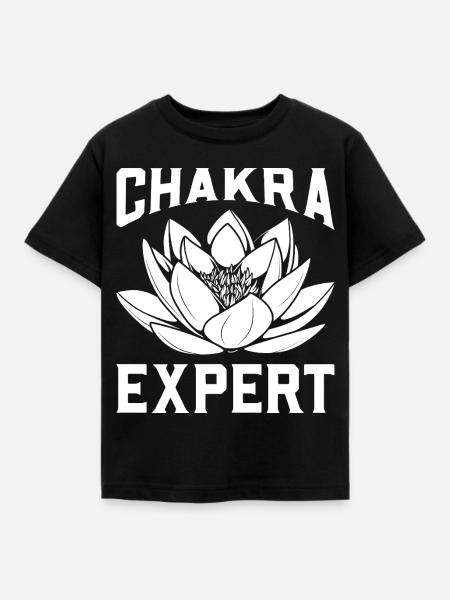 Chakra-Expertin - Kinder T-Shirt - Schwarz