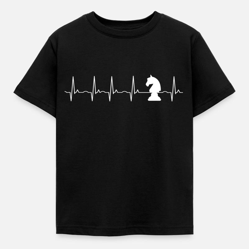 échecs - T-shirt Enfant - noir
