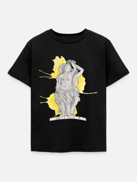 Die drei Grazien - Kinder T-Shirt - Schwarz