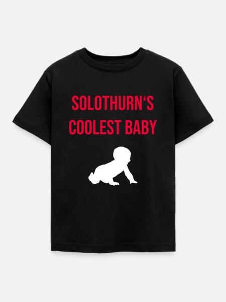 Babygeschenk Solothurn - Kinder T-Shirt - Schwarz