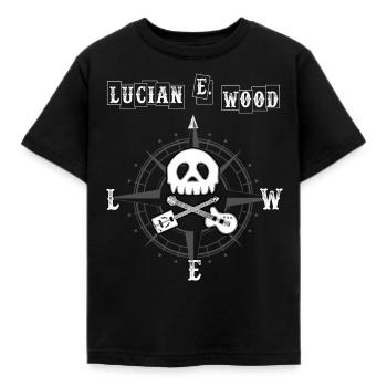 Lucian E Wood Black - T-shirt Enfant - noir - Devant - AI Model Kid Female (0cm)