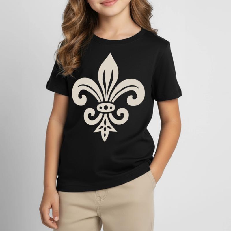 Simple Fleur de lis Design Kids' T-Shirt