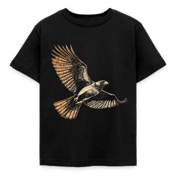 Falke Vintage Silhouette - Kinder T-Shirt - Schwarz - Vorne - AI Model Kid Female (0cm)