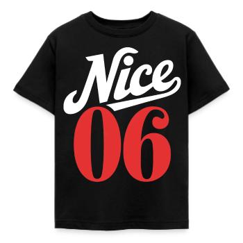 Nice 06 - T-shirt Enfant - noir - Devant - AI Model Kid Female (0cm)