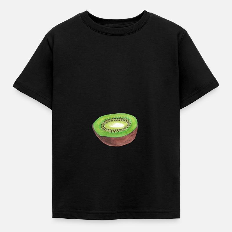 Kiwi - Kinder T-Shirt - Schwarz