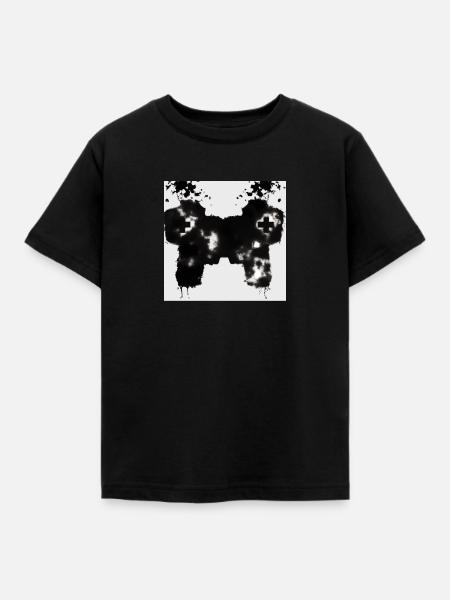 Rorschach Gamer - Kinder T-Shirt - Schwarz