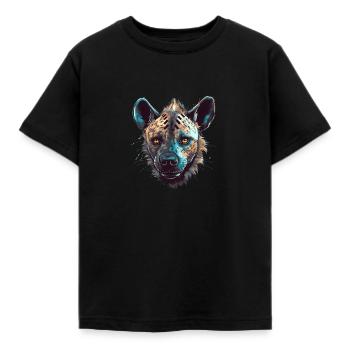 Hyena Bath - Kids' T-Shirt - black - Front - AI Model Kid Female (0cm)