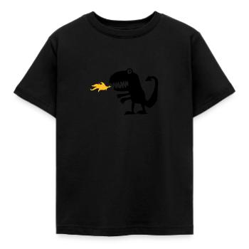 Drache - Kinder T-Shirt - Schwarz - Vorne - AI Model Kid Female (0cm)