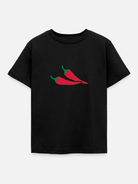 Chili - Kinder T-Shirt - Schwarz
