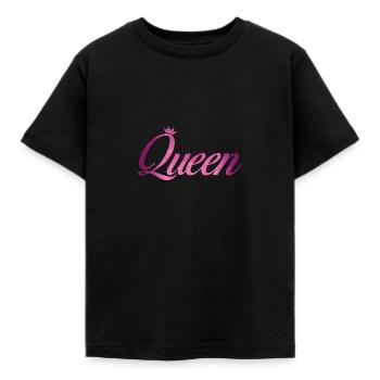 Queen - Kids' T-Shirt - black - Front - AI Model Kid Female (0cm)