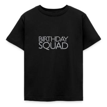 Birthday Squad - Kids' T-Shirt - black - Front - AI Model Kid Female (0cm)