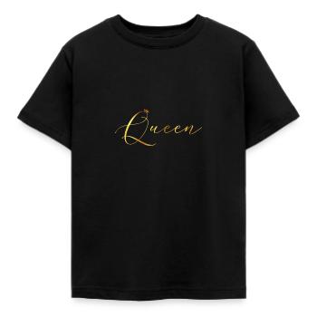 Queen - Kids' T-Shirt - black - Front - AI Model Kid Female (0cm)
